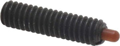 Vlier - 8-32, 5/8" Thread Length, 3/32" Plunger Projection, Steel Threaded Spring Plunger - 0.068 - 0.07" Max Plunger Diam, 5/8" Plunger Length, 0.7 Lb Init End Force, 2.3 Lb Final End Force - Exact Tool & Supply