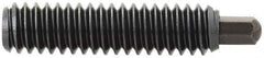 Vlier - 1-8, 2-13/32" Thread Length, 1/2" Plunger Projection, Steel Threaded Spring Plunger - 1/2 (Hex)" Max Plunger Diam, 2-13/32" Plunger Length, 16 Lb Init End Force, 68 Lb Final End Force, 1/2" Hex - Exact Tool & Supply