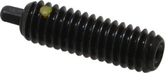 Vlier - 5/16-18, 1" Thread Length, 3/16" Plunger Projection, Steel Threaded Spring Plunger - 1/8 (Hex)" Max Plunger Diam, 1" Plunger Length, 3 Lb Init End Force, 15 Lb Final End Force, 1/8" Hex - Exact Tool & Supply