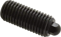 Vlier - 3/4-10, 1-3/4" Thread Length, 5/16" Plunger Projection, Steel Threaded Spring Plunger - 3/8 (Hex)" Max Plunger Diam, 1-3/4" Plunger Length, 6.7 Lb Init End Force, 37.3 Lb Final End Force, 3/8" Hex - Exact Tool & Supply