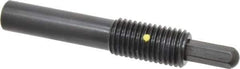 Vlier - 3/4-10, 1-1/2" Thread Length, 1" Plunger Projection, Steel Threaded Spring Plunger - 0.3800 (Hex)" Max Plunger Diam, Long, 5.25" Plunger Length, 4 Lb Init End Force, 35 Lb Final End Force, 0.38" Hex - Exact Tool & Supply