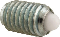 Vlier - 1/2-13, 3/4" Thread Length, 0.151" Plunger Projection, Steel Threaded Spring Plunger - 1/4" Max Plunger Diam, 0.75" Plunger Length, 5 Lb Init End Force, 28 Lb Final End Force - Exact Tool & Supply