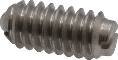 Vlier - 1/4-20, 0.125" Ball Diam, 0.531" Body Length, 0.035" Max Ball Reach, Threaded Ball Plunger - Stainless Steel Body, Stainless Steel Ball, 2 Lb Initial End Force, 4 Lb Final End Force - Exact Tool & Supply