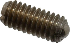 Vlier - M4x0.7, 2.5mm Ball Diam, 9mm Body Length, 0.8mm Max Ball Reach, Threaded Ball Plunger - Stainless Steel Body, Stainless Steel Ball, 0.9 Lb Initial End Force, 2.25 Lb Final End Force, Locking Element - Exact Tool & Supply