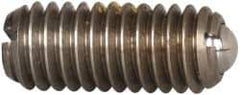 Vlier - M6x1.0, 3.5mm Ball Diam, 14mm Body Length, 1mm Max Ball Reach, Threaded Ball Plunger - Stainless Steel Body, Stainless Steel Ball, 2.02 Lb Initial End Force, 2.92 Lb Final End Force, Locking Element - Exact Tool & Supply