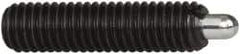 Vlier - M8x1.25, 5mm Ball Diam, 16mm Body Length, 1.5mm Max Ball Reach, Threaded Ball Plunger - Stainless Steel Body, Stainless Steel Ball, 3.37 Lb Initial End Force, 6.75 Lb Final End Force - Exact Tool & Supply