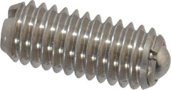 Vlier - M6x1.0, 3.5mm Ball Diam, 14mm Body Length, 1mm Max Ball Reach, Threaded Ball Plunger - Stainless Steel Body, Stainless Steel Ball, 0.45 Lb Initial End Force, 1.35 Lb Final End Force - Exact Tool & Supply