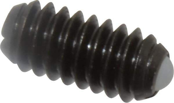 Vlier - 1/4-20, 0.125" Ball Diam, 0.531" Body Length, 0.035" Max Ball Reach, Threaded Ball Plunger - Steel Body, Nylon Ball, 3 Lb Initial End Force, 7 Lb Final End Force - Exact Tool & Supply