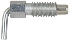 Vlier - 5/8-11, 1.07" Thread Length, 0.38" Plunger Diam, 0.75 Lb Init to 2.5 Lb Final End Force, Stainless Steel L Handle Plunger - 1.88" Body Length, 1-1/4" Length Under Head, 1/2" Plunger Projection - Exact Tool & Supply
