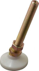 Vlier - 1/2-13 Bolt Thread, Studded Pivotal Stud Mount Leveling Pad & Mount - 700 Max Lb Capacity, 1-7/8" Base Diam - Exact Tool & Supply