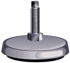 Barrymount - Stud Mount Leveling Pad & Mount - 100 Max Lb Capacity, 2" Base Diam - Exact Tool & Supply