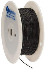 Alpha Wire - 24 AWG, 1 Strand, 305 m OAL, Tinned Copper Hook Up Wire - Black PVC Jacket, 0.052" Diam - Exact Tool & Supply