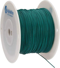 Alpha Wire - 22 AWG, 7 Strand, 305 m OAL, Tinned Copper Hook Up Wire - Green PVC Jacket, 0.062" Diam - Exact Tool & Supply