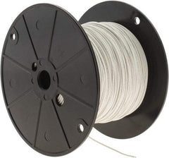 Alpha Wire - 22 AWG, 7 Strand, 305 m OAL, Tinned Copper Hook Up Wire - White PVC Jacket, 0.062" Diam - Exact Tool & Supply