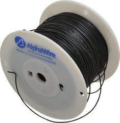Alpha Wire - 20 AWG, 10 Strand, 305 m OAL, Tinned Copper Hook Up Wire - Black PVC Jacket, 0.069" Diam - Exact Tool & Supply