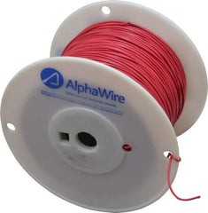 Alpha Wire - 20 AWG, 10 Strand, 305 m OAL, Tinned Copper Hook Up Wire - Red PVC Jacket, 0.069" Diam - Exact Tool & Supply