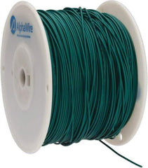 Alpha Wire - 18 AWG, 16 Strand, 305 m OAL, Tinned Copper Hook Up Wire - Green PVC Jacket, 0.079" Diam - Exact Tool & Supply