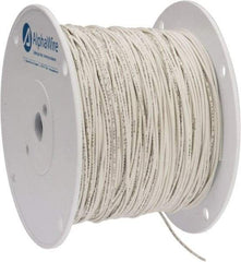 Alpha Wire - 18 AWG, 16 Strand, 305 m OAL, Tinned Copper Hook Up Wire - White PVC Jacket, 0.079" Diam - Exact Tool & Supply