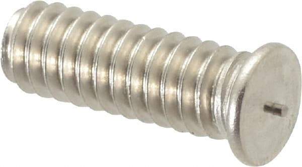 Bettermann - 1/4-20, Stainless Steel Threaded Flanged Studs - 3/4 Inch Overall Length - Exact Tool & Supply