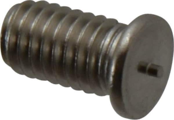 Bettermann - 10-32, Stainless Steel Threaded Flanged Studs - 3/8 Inch Overall Length - Exact Tool & Supply