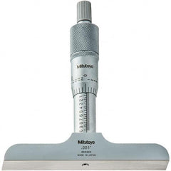 Mitutoyo - Mechanical Depth Micrometers Minimum Measurement (Inch): 0 Minimum Measurement (Decimal Inch): 0 - Exact Tool & Supply