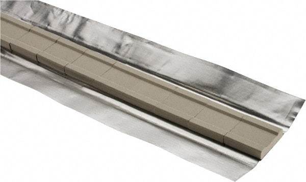 ESAB - 36 Packaging Feet per Box, 1 Inch Long, Grooved Ceramic Weld Backing - 1 Inch Wide x 1/4 Inch Thick - Exact Tool & Supply