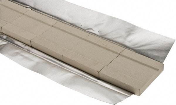 ESAB - 16 Packaging Feet per Box, 2 Inch Long, Grooved Ceramic Weld Backing - 2 Inch Wide x 3/8 Inch Thick - Exact Tool & Supply
