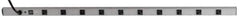 Wiremold - 10 Outlets, 120 Volts, 20 Amps, 6' Cord, Power Outlet Strip - Rack Mount, L5-20P NEMA Configuration, cULus, UL Listed File 1449 - Exact Tool & Supply