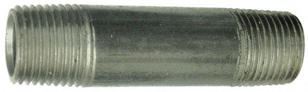 B&K Mueller - Schedule 40, 3/8" Diam x 11" Long Steel Black Pipe Nipple - Threaded - Exact Tool & Supply