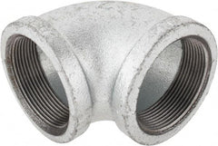 Value Collection - Class 150, 2" Galvanized Pipe 90° Elbow - Threaded, Malleable Iron - Exact Tool & Supply