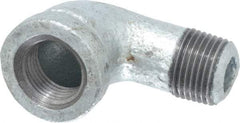 B&K Mueller - Class 150, 3/8" Galvanized Pipe 90° Street Elbow - Threaded, Malleable Iron - Exact Tool & Supply