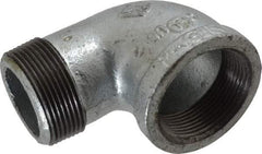 Value Collection - Class 150, 1-1/2" Galvanized Pipe 90° Street Elbow - Threaded, Malleable Iron - Exact Tool & Supply