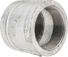 B&K Mueller - Class 150, 2" Galvanized Pipe Coupling (Right Hand) - Threaded, Malleable Iron - Exact Tool & Supply