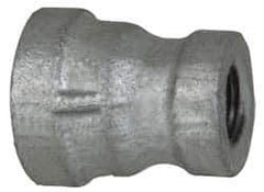 B&K Mueller - Class 150, 1/4 x 1/8" Galvanized Pipe Reducing Coupling - Threaded, Malleable Iron - Exact Tool & Supply