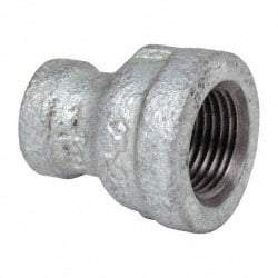 B&K Mueller - Class 150, 3/8 x 1/8" Galvanized Pipe Reducing Coupling - Threaded, Malleable Iron - Exact Tool & Supply