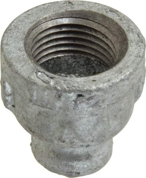 B&K Mueller - Class 150, 1/2 x 1/8" Galvanized Pipe Reducing Coupling - Threaded, Malleable Iron - Exact Tool & Supply