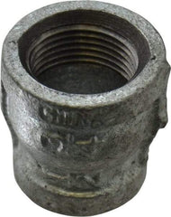 B&K Mueller - Class 150, 3/4 x 1/2" Galvanized Pipe Reducing Coupling - Threaded, Malleable Iron - Exact Tool & Supply