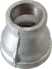 B&K Mueller - Class 150, 1-1/2 x 1" Galvanized Pipe Reducing Coupling - Threaded, Malleable Iron - Exact Tool & Supply