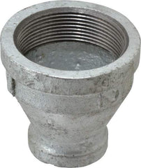 B&K Mueller - Class 150, 2 x 1" Galvanized Pipe Reducing Coupling - Threaded, Malleable Iron - Exact Tool & Supply
