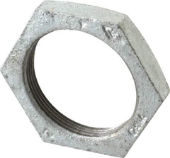 B&K Mueller - Class 150, 2" Galvanized Pipe Hex Locknut - Threaded, Malleable Iron - Exact Tool & Supply