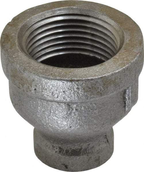 B&K Mueller - Size 3/4 x 1/4", Class 150, Malleable Iron Black Pipe Reducing Coupling - 150 psi, Threaded End Connection - Exact Tool & Supply