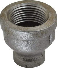 B&K Mueller - Size 3/4 x 1/4", Class 150, Malleable Iron Black Pipe Reducing Coupling - 150 psi, Threaded End Connection - Exact Tool & Supply