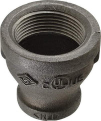 B&K Mueller - Size 1-1/4 x 3/4", Class 150, Malleable Iron Black Pipe Reducing Coupling - 150 psi, Threaded End Connection - Exact Tool & Supply