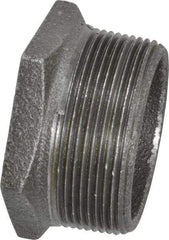 B&K Mueller - Size 2 x 1-1/4", Class 150, Malleable Iron Black Pipe Hex Bushing - 150 psi, Threaded End Connection - Exact Tool & Supply