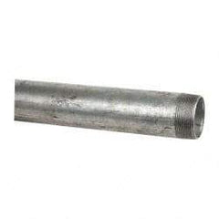 B&K Mueller - Schedule 40, 2 x 60" Galvanized Pipe Nipple - Threaded Steel - Exact Tool & Supply