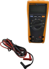 Fluke - 175 ESFP, CAT IV, CAT III, 1,000 VAC/VDC, Digital True RMS Auto Ranging Manual Ranging Multimeter - 50 mOhm, Measures Voltage, Capacitance, Current, Frequency, Resistance - Exact Tool & Supply