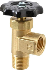 Parker - FNPTF x MNPTF End Connection Brass Truck Valve - 3.15" OAL, 1/2" Pipe - Exact Tool & Supply