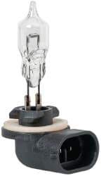 Value Collection - 12 Volt, Halogen Auxiliary Automotive Miniature Lamp - 49.92 Watt, Clear - Exact Tool & Supply