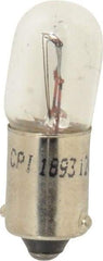 Value Collection - 12 Volt, Fleet Duty Indicator & Panel Automotive Miniature Lamp - 4.62 Watt, Clear - Exact Tool & Supply