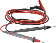 Pomona - Black/Red Electrical Test Equipment Leads Set - Use with Digital Multimeters - Exact Tool & Supply